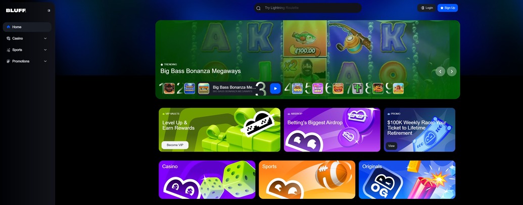 Bluff promo code 2026 and detailed review | VGOCasinos